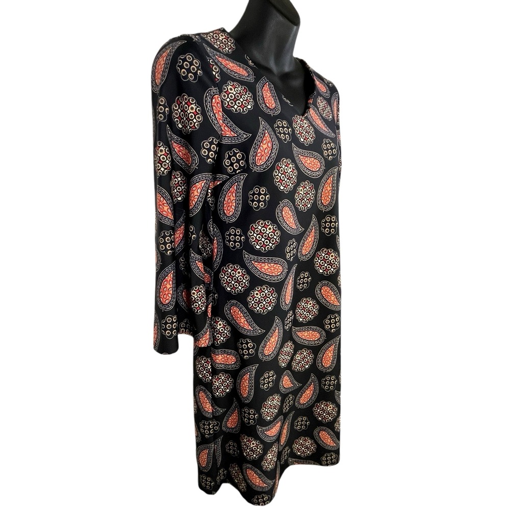 Jude Connally Womens Black Paisley Geometric Print LEXI Shift Dress Size XS - Picture 4 of 11